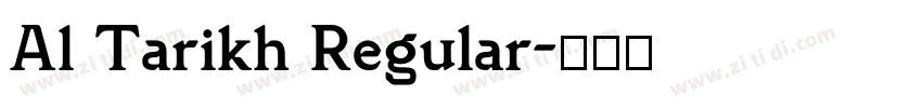 Al Tarikh Regular字体转换